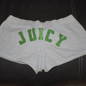 RARE VINTAGE JUICY COUTURE FLEECE BUTT LOGO BOOTIE MICRO SHORTS XS